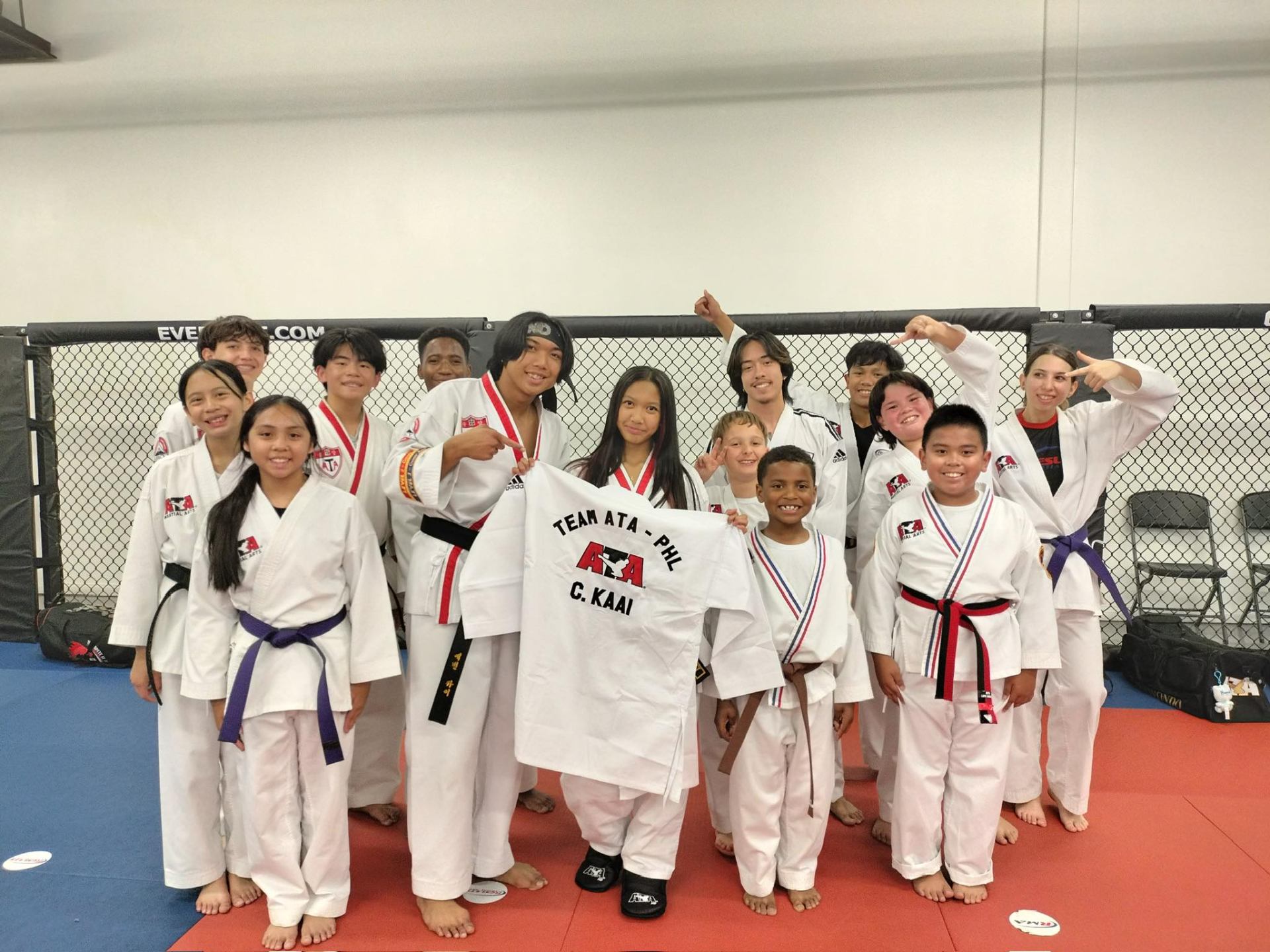Results Martial Arts team group photo at a tournament