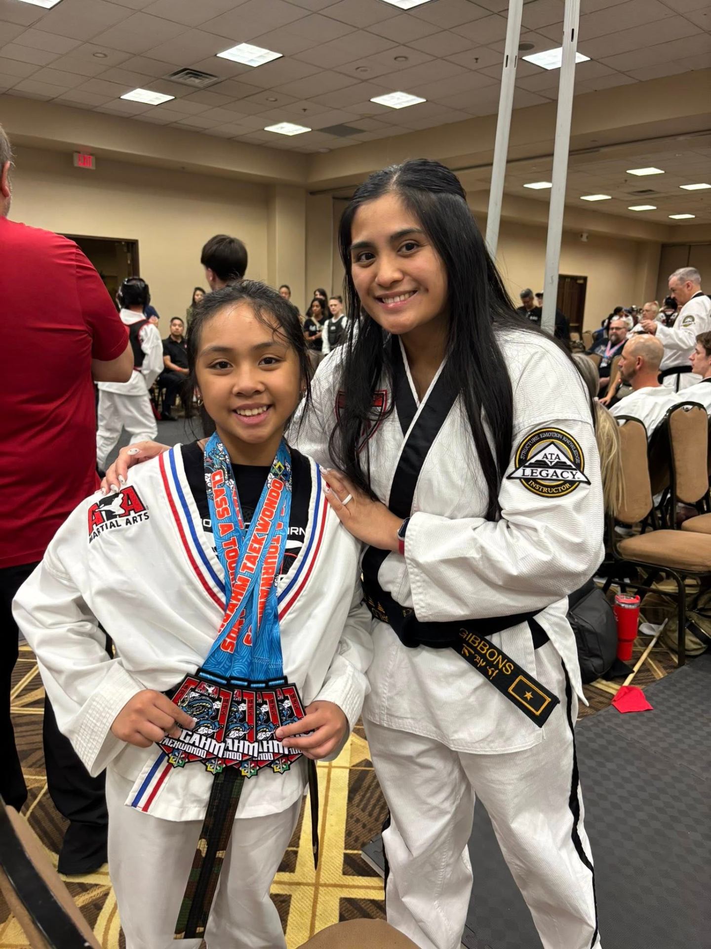 Students with their tournament medals